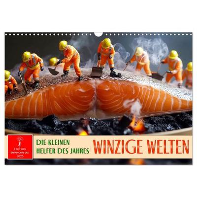 Winzige Welten - die kleinen Helfer des Jahres (Wandkalender 2026 DIN A3 quer), CALVENDO Monatskalender