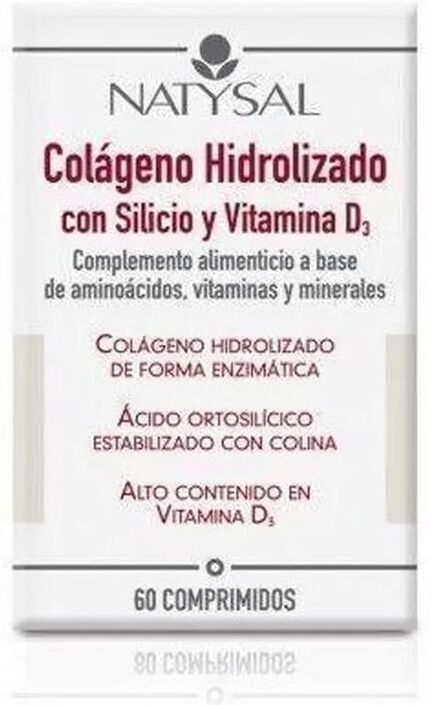 Natysal Colágeno Hidrolizado Con Silicio Y Vitamina D3 60 Tabs