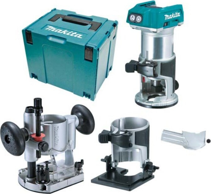 Makita DRT50ZJX2 18V Accu-multifunctionele frees met 6mm aansluiting