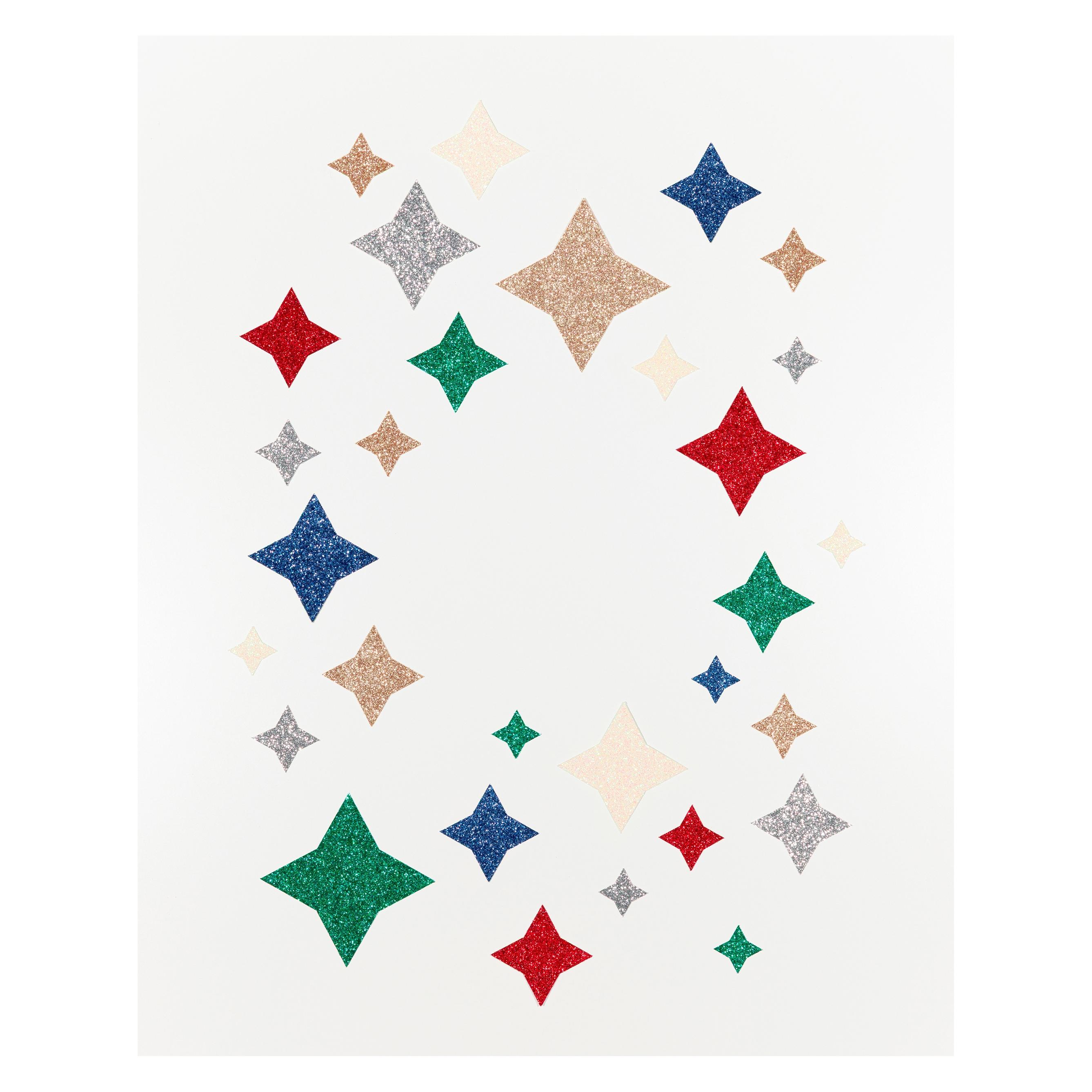 Folia Glitterkarton Classic 24x34cm (300 g/m², 6x) (86619)