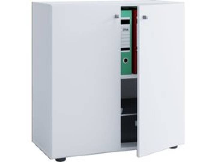 Armoire de bureau Lona (portes battantes, blanc, L)