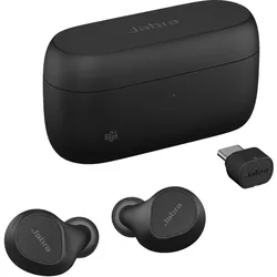 Jabra Evolve2 Buds MS (Kabellos, USB-C, Microsoft Teams), Office Headset, Schwarz