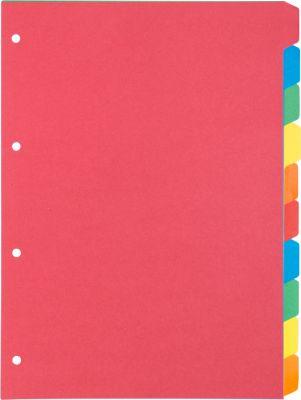 Kartonregister Schäfer Shop Select, 5er Pack, 4-fach Lochung, 160 g/qm Recyclingkarton, 10-teilig