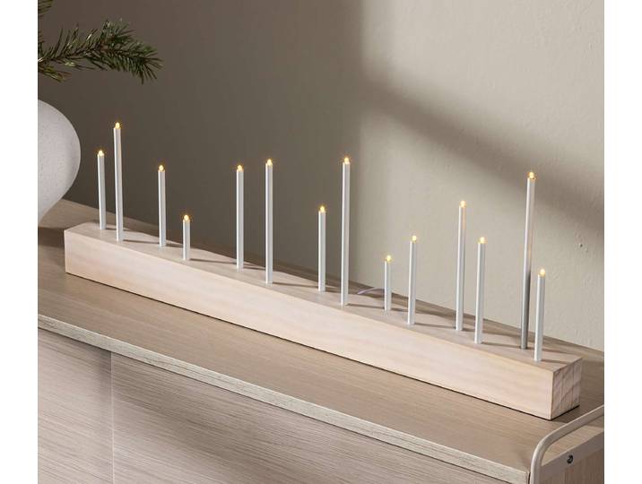 Lichterbogen Kungsberget 77 x 24 x 6cm Weiß/Weiß