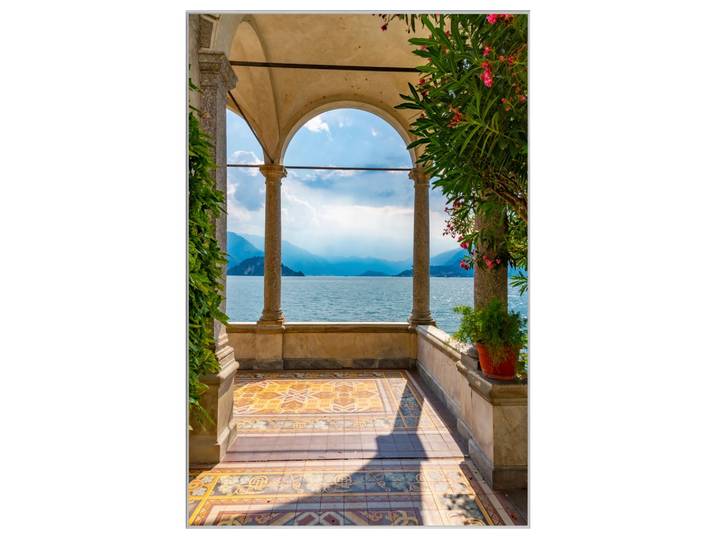 Bild mit Rahmen Fenster mit Aussicht image LAND