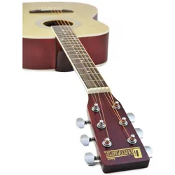 Dimavery AW-303 Westerngitarre natur (Westerngitarre), Gitarre, Braun