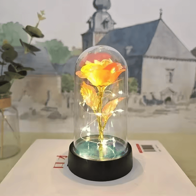 Inspire Curations Eternal Rose LED Light Romantic Gift orange Warm Light