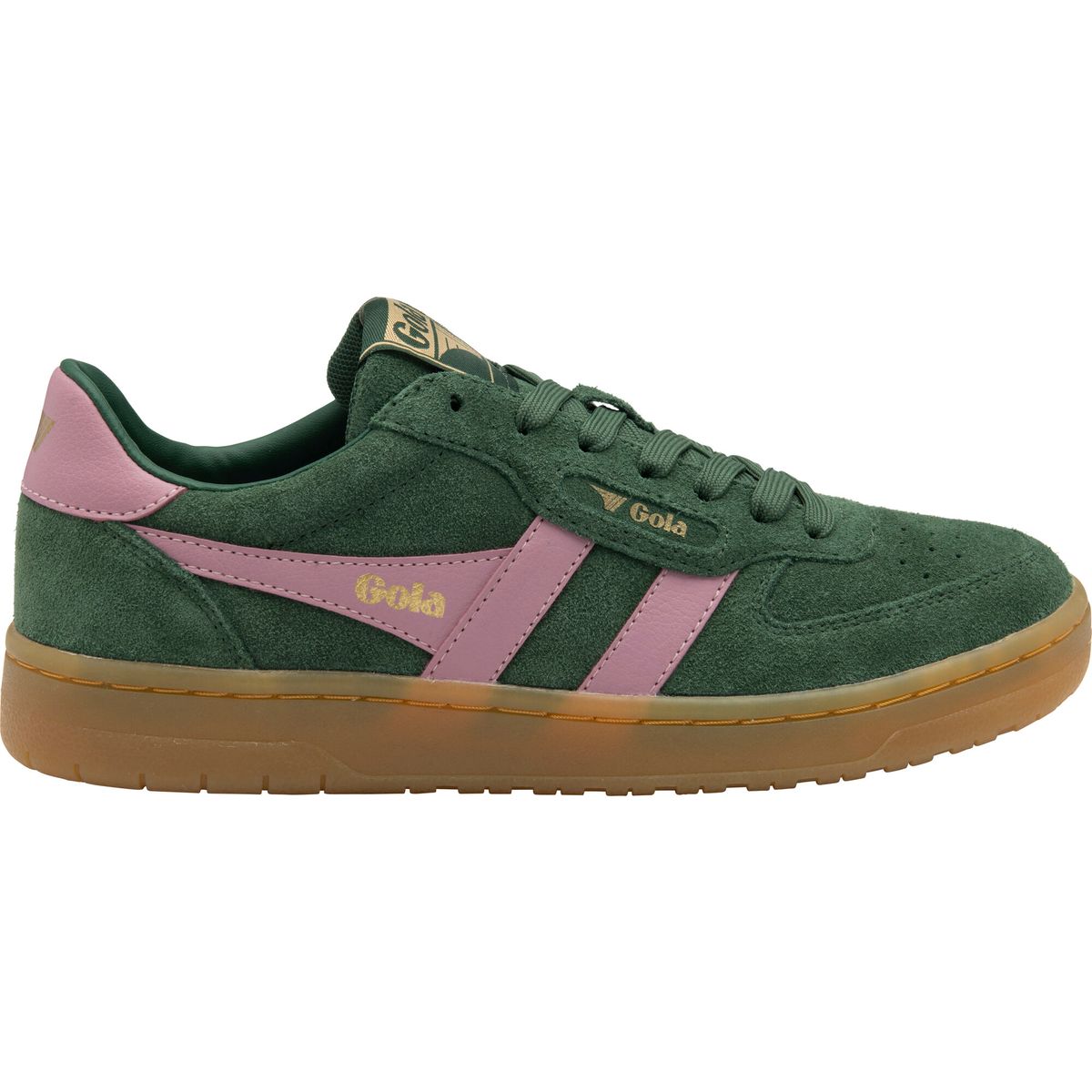 Gola Hawk Suede 86 Sneaker Women evergreen/candy/gum (EK) 39 CLB571-EK-39-evergreencandygum