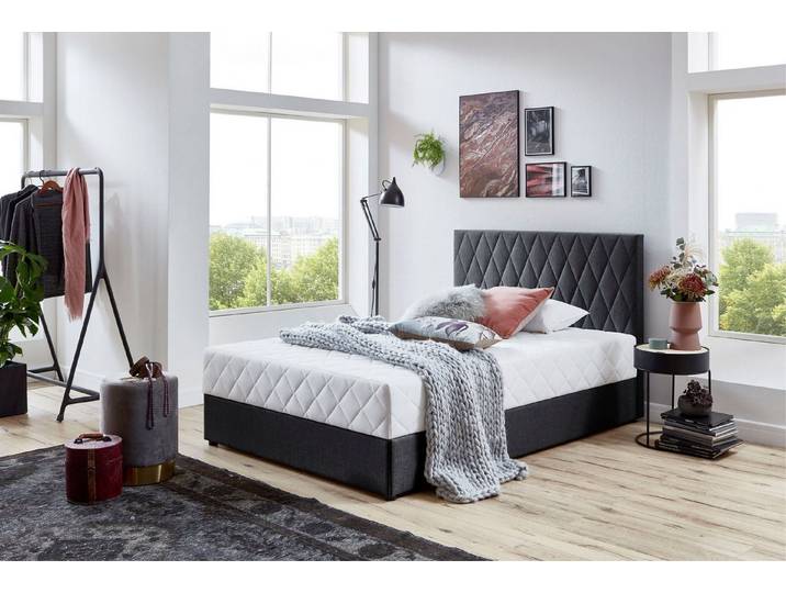 ATLANTIC home collection Boxbett Benita , inkl. Bettkasten, erhältlich in verschiedenen Größen, inkl. Taschen-Federkernmatratze