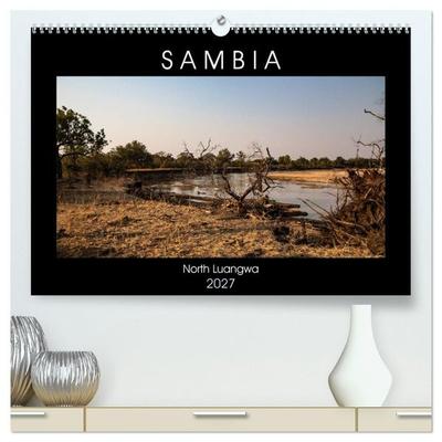Sambia 'Das wirkliche Afrika' (hochwertiger Premium Wandkalender 2027 DIN A2 quer), Kunstdruck in Hochglanz