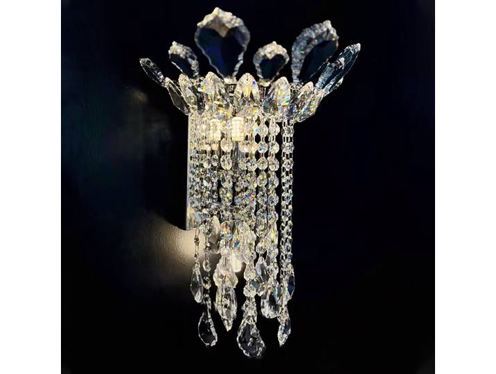 Applique murale en cristal lumière de luxe salon fond décoration murale lampe concepteur de haute qualité escalier chambre chevet applique murale