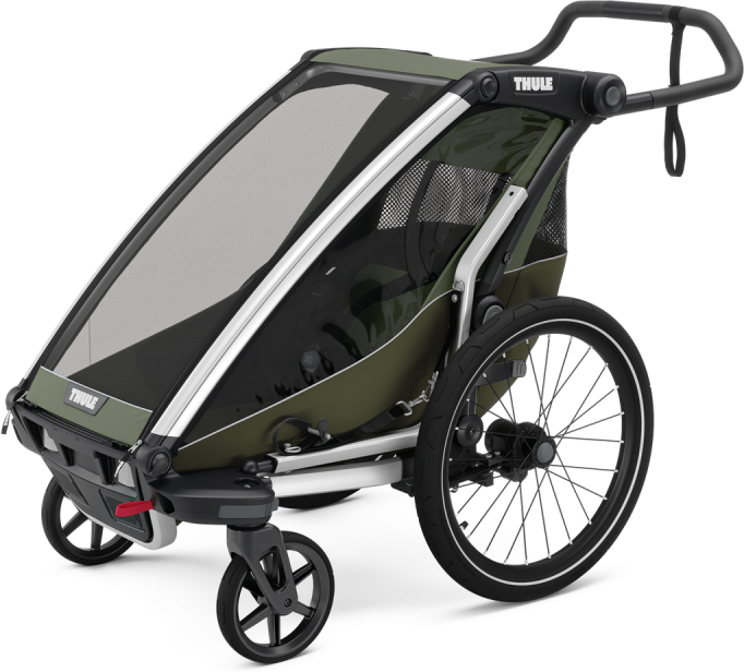 Thule Carrellino rimorchio bici per bambino  Chariot Lite single vintage green