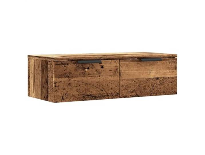 Helloshop26 Wandschrank, vielseitiges Design, Aufbewahrung für Artikel, 68 x 30 x 20 cm, aus Holz, Altholz 02_0050986