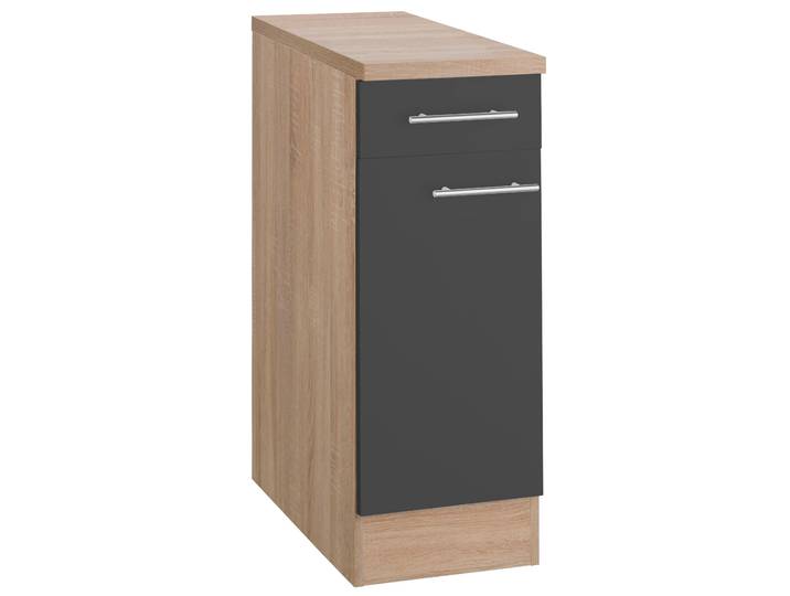 Unterschrank OPTIFIT Kalmar , grau (anthrazit), B:30cm H:85cm T:60cm, Schränke, Unterschrank, Breite 30 cm