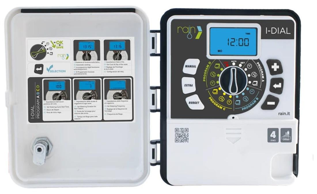 Rain I-dial 24V Programmeur met 8 zones voor het Rain irrigatiesysteem