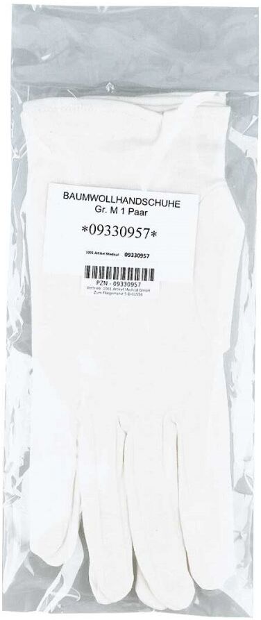 Baumwollhandschuhe Größe m 1 Paar