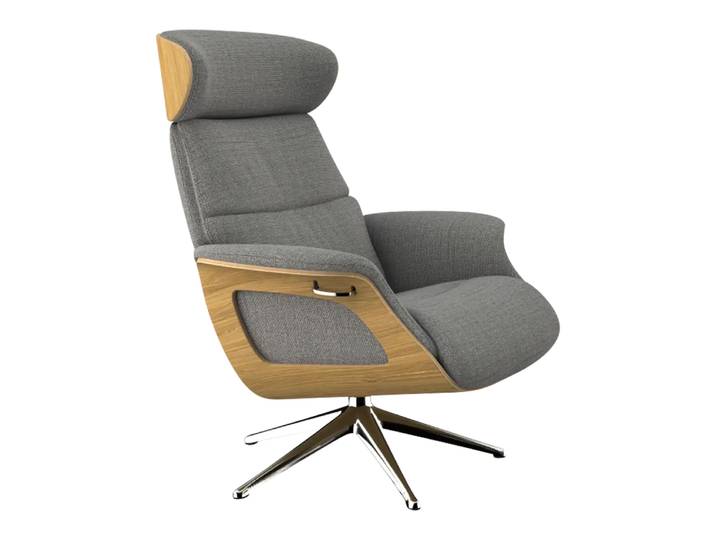 Sessel Fashion Clement, Flexlux, melina grey breeze, Textil