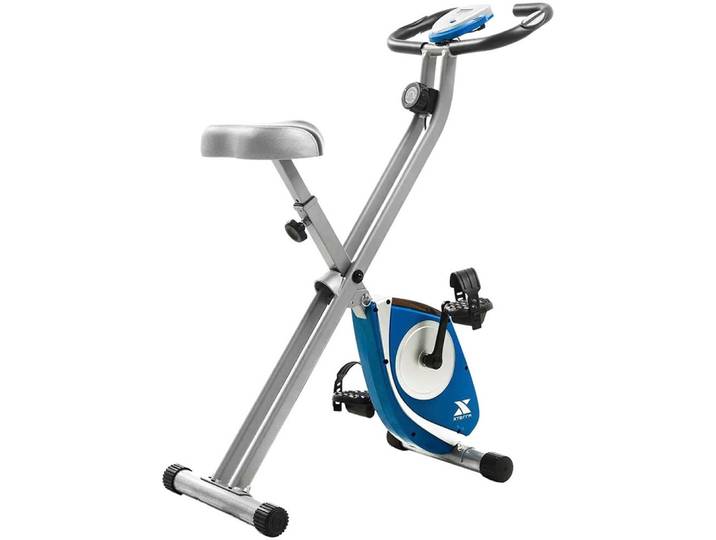 Heimtrainer XTERRA FITNESS Xterra FB150 Klappfahrrad , blau (silber), HeimtrainerB:109cm H:46cm L:81cm, Heimtrainer, Platzsparendes Design, geeignet für kleine Wohnungen, B:109cm H:46cm L:81cm