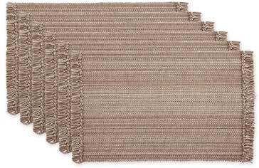 DII Variegated Nautical Blue Fringe Placemat (Set of 6)