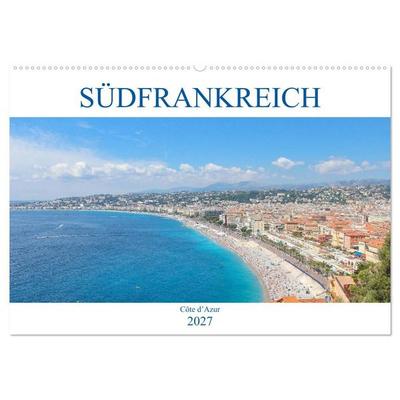 Südfrankreich - Côte d’Azur (Wandkalender 2027 DIN A2 quer), CALVENDO Monatskalender