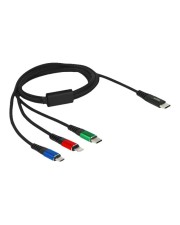 Delock USB Ladekabel 7,60 cm 3" 1 Type-C zu Lightning Micro 1 m Digital/Daten 1 m (86596)