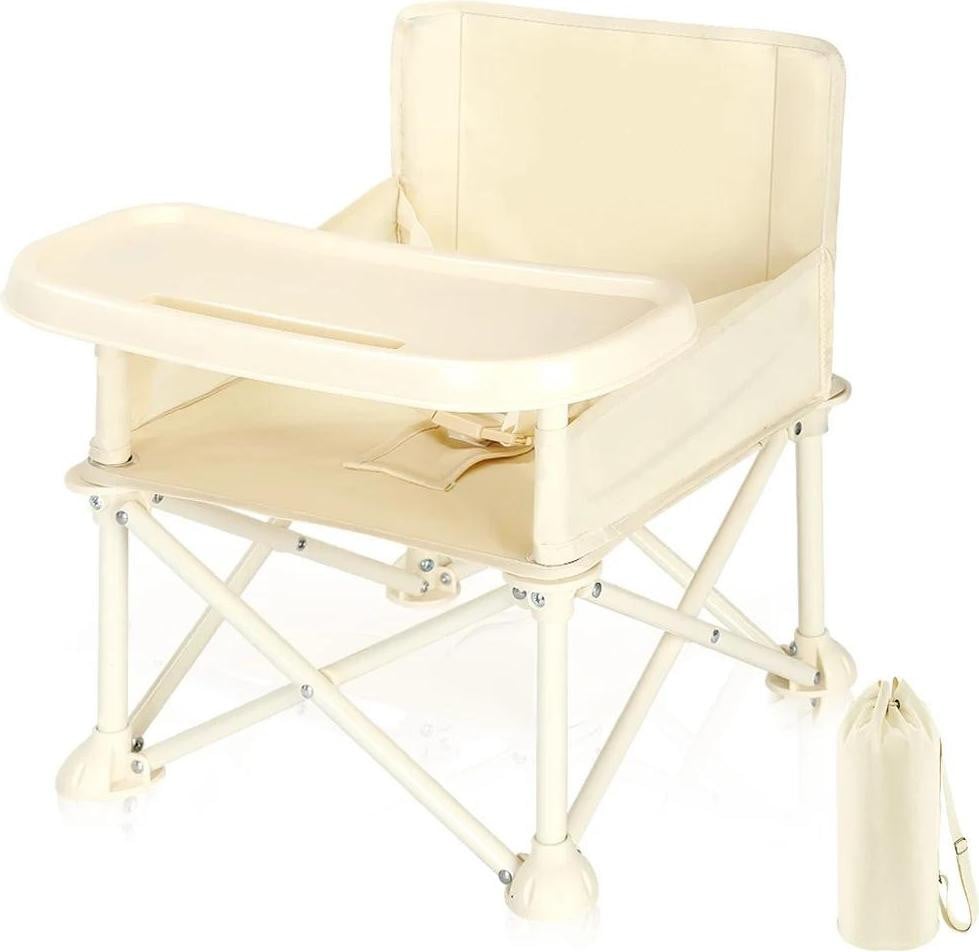 StarTech Kinderstoel met verstelbare voetsteun en afneembaar kussen, beige