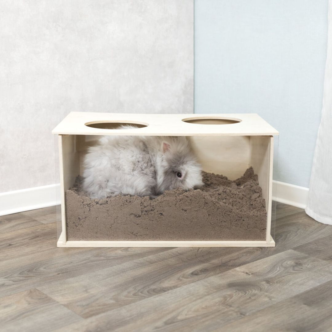 TRIXIE Buddelkiste, Kaninchen, Holz, 58 x 30 x 38 cm