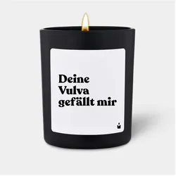 Chatty Candles, Duftkerzen, Duftkerze Woody Deine Vulva gefällt mir