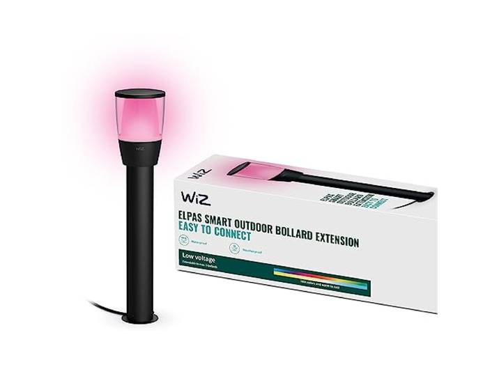 WiZ Tunable White and Color LED Außenleuchte Elpas, dimmbar, warm- bis kaltweiß, 16 Mio. Farben, smarte Steuerung per App/Stimme über WLAN, Erweiterung