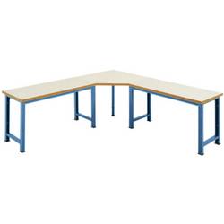 Manuflex WP1414.5007 Fünfeck-Verkettungselement PROFI mit Multiplexplatte, für Tischtiefe = 700 mm Brillantblau (RAL 5007)