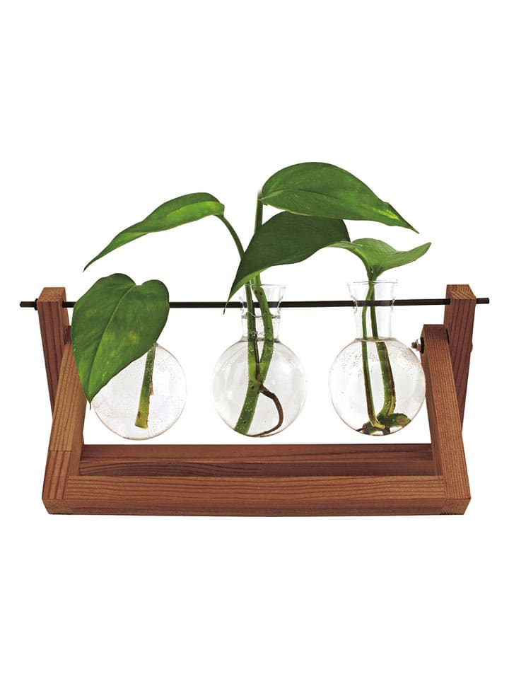 Winkee Vase ''Hydro'' in Hellbraun - (B)29 x (H)15 x (T)8 cm - onesize