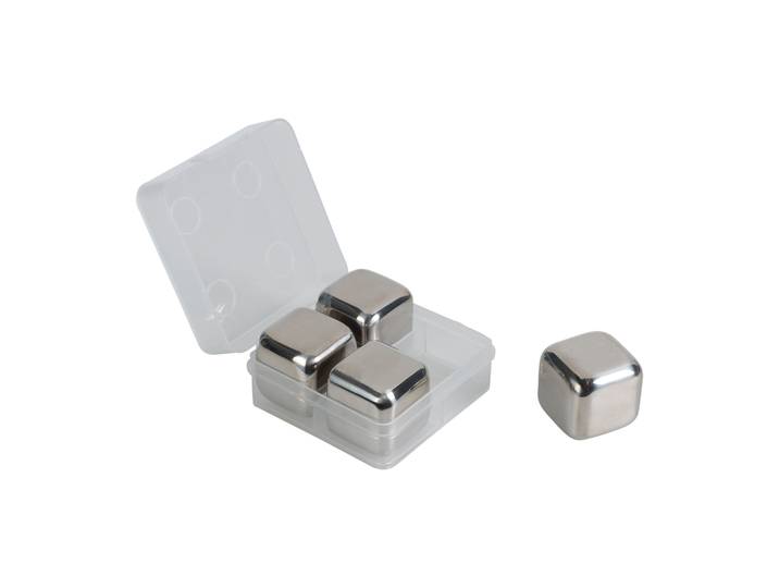 Eiswürfel aus Edelstahl 4er Set