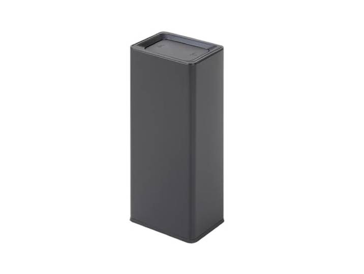 juanluck-s Müll kann, Mülleimer mit Deckel, Edelstahl-Mülleimer Klappdeckel for Küche, Wohnzimmer, Hotel für Innenräume(Black)
