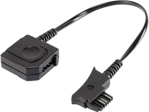 Basetech Telefon (analog) Adapter [1x TSS-Stecker - 1x TAE-N/F-Buchse] 10.00cm Schwarz