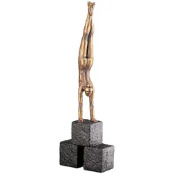 GILDE Skulptur Frau Movement H=28,5cm - braun