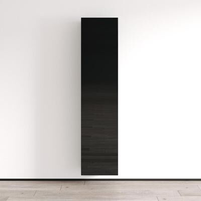 "Meble Furniture Booky 40 Narrow Bookcase - 67"" Tall High Gloss Modern Bookshelf with 4 Shelves, Wall Mount Kit Included"