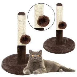 Katzenkratzer Kratzbaumturm Dunkelbraun 40 cm x 30 cm