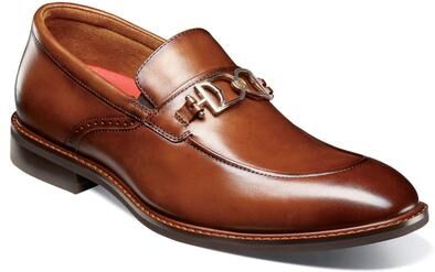 Stacy Adams Boyd - Mens 9.5 Brown Slip On Medium