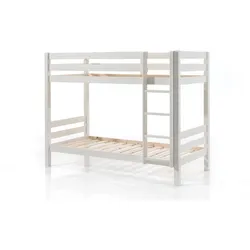 ETAGENBETT Karolina 210x161x105 aus Massivholz in Weiß