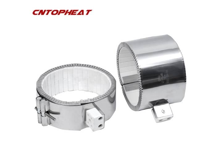 Bande chauffante en céramique en acier inoxydable, baril chauffant pour buse, machine de moulage par injection, ID 210mm, 220mm, 225mm, 220V