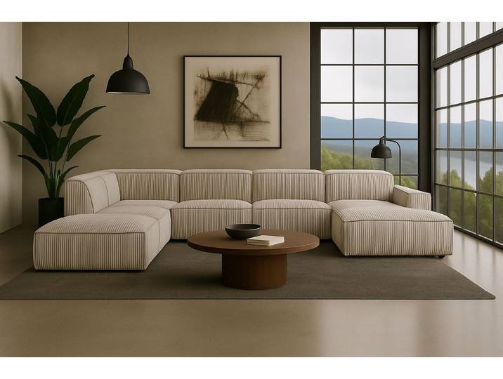 Kaiser Möbel Ecksofa Ecksofa Cursal V – großes modulares Design für Stil und Komfort, Einzelsofa