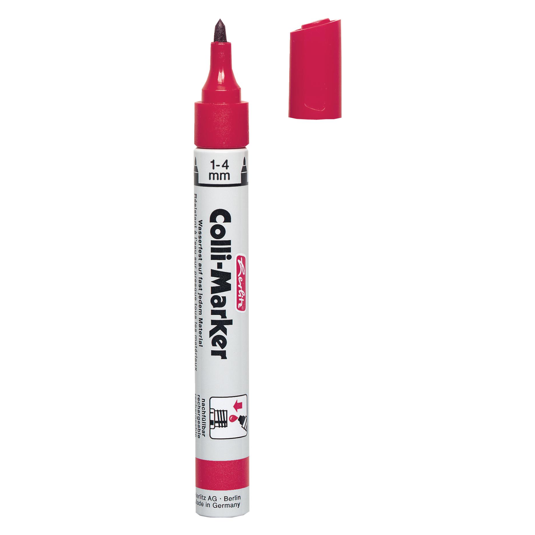 Herlitz Permanentmarker Colli rot (1x) (8060121)