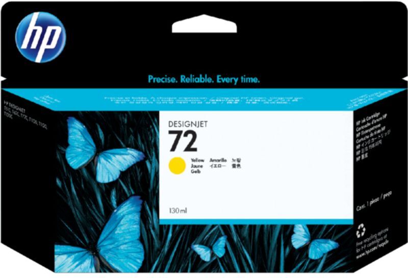 HP 72 (C9373A) - Jaune - Cartouche d'encre Jaune