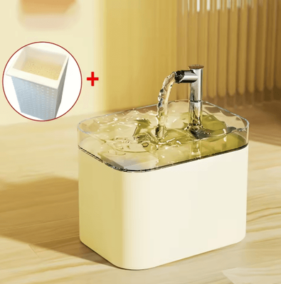 Inspire Picks 1.5L Automatic Cat Water Fountain Circulating Flow Pet Water Dispenser For Cats & Dogs yellow