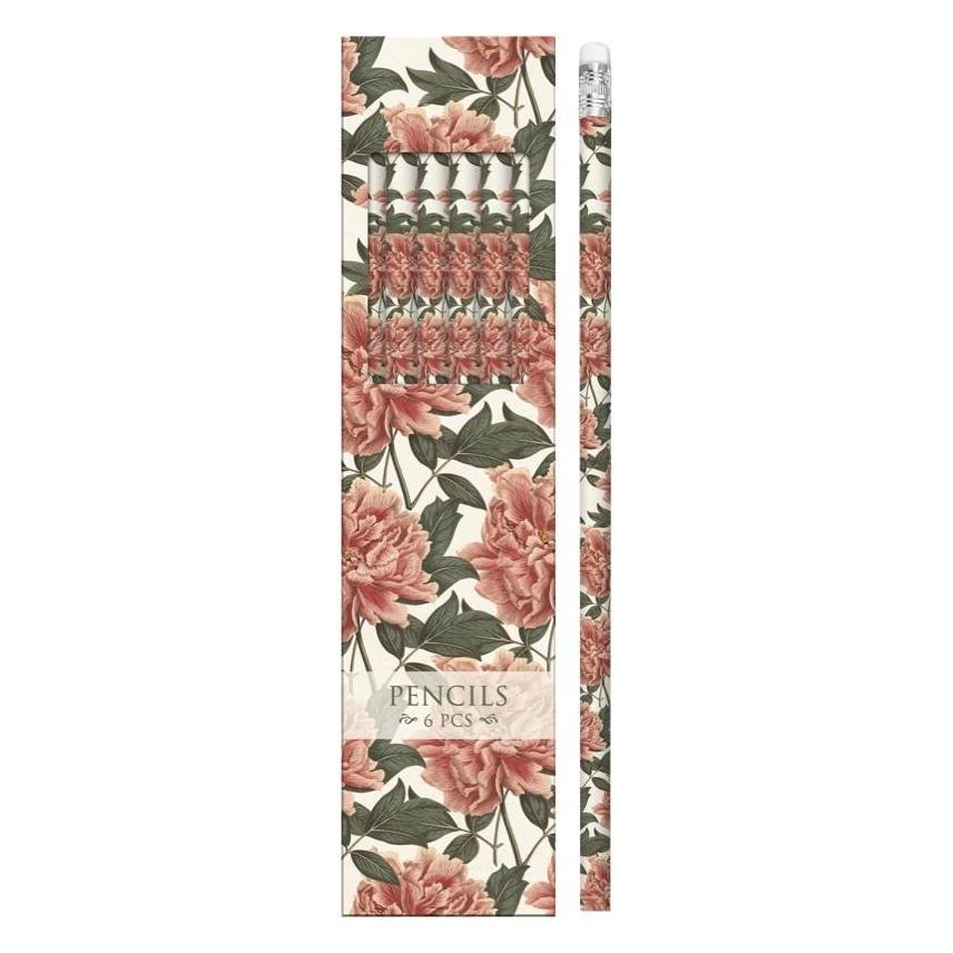 Amscan Zierstifte STPEN18 Pfingstrosen - Set à 6 Stück (6x) (48986013)
