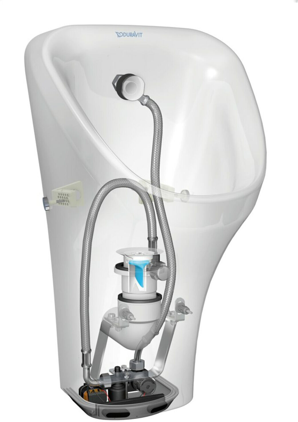 Duravit Elektronik-Absaug-Urinal DuraStyle 30x34cm, Bat-A, riml., o. Fl, we (2806310000)