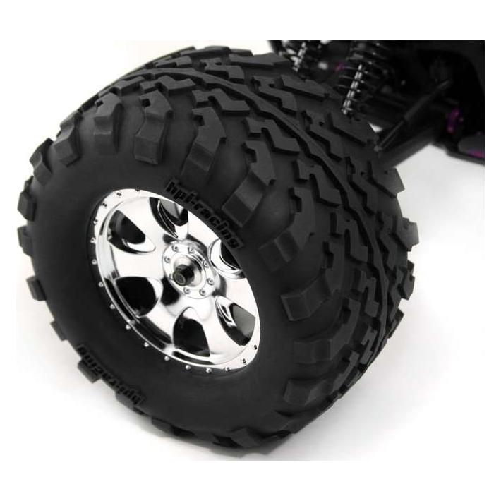 HPI Gt2 Reifen Auf Chrom Warlock Felgen Montiert (4709)