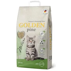 Golden Age Pet Earth - GOLDEN pine 18L - catlitter (Nicht staubend, 18 l), Katzenstreu
