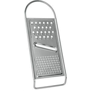 Metaltex Universalreibe Profiline 194750010, Edelstahl, 11,5 x 28,5 cm, spülmaschinengeeignet, Reibegrad grob und fein