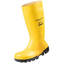 Dunlop, Sicherheitsschuhe, Sicherheitsstiefel Grösse 41 gelb S5 EN ISO 20345:2022 · S5 SR FO LG PVC (S5, 41)